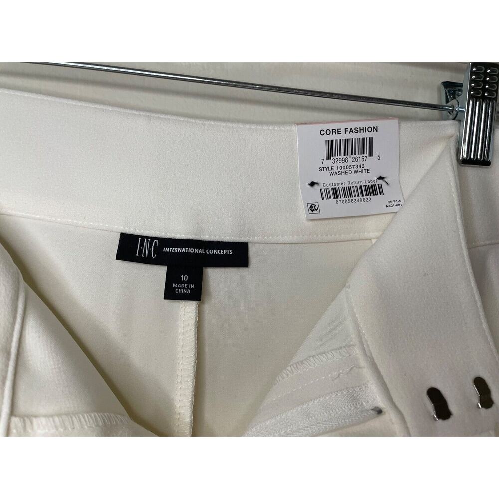 NWT INC Women's Side Belt Wide Leg Pant SIZE 10 NEW - Picture 7 of 10